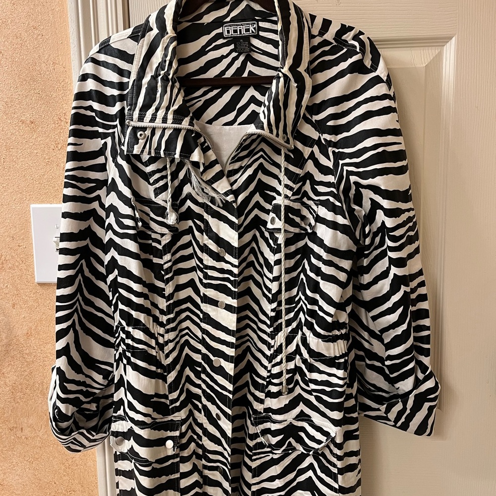 Raincoat zebra print